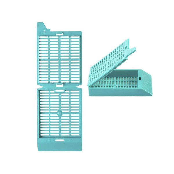 One Piece Tissue Cassette, aqua